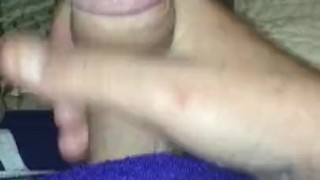 Daddy jacks while dreaming of tight twink fuck holes