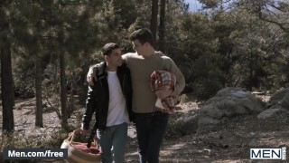 Men.com - Two hairy hunks Noah Jones and Vadim Black ass fuck