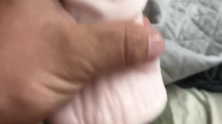 Pocket pussy cum shot