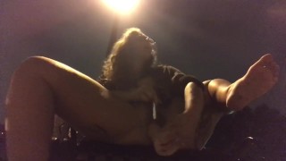 Gorgeous wife’s pussy needs big dick & attention on park bench