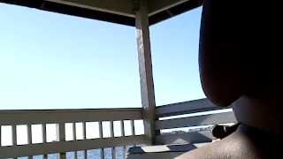 Thot fucked on pier