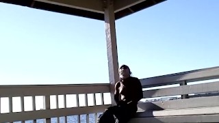 Thot fucked on pier