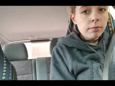 In Public With Vibrator and Having an Orgasm While Driving 