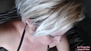Maid Gets Her Tight Ass Pounded and Swallows Big Load of Cum, Live on Cam