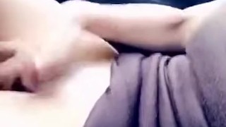 Milf Finger Fucks Herself in Car in Public Parking Lot.