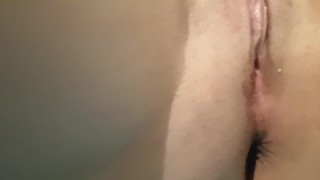 Removing Tampon from my Tight Pussy