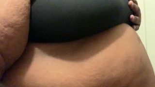 Bbw Tran boobs peek