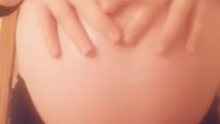 Big swollen pregnant belly with a beautiful princess inside