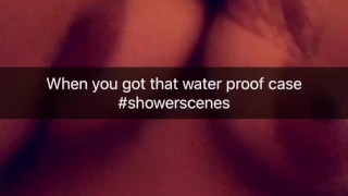 Sexy GILF showering