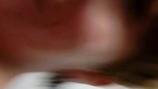 Strip and blowjob of young russian woman in a corridor