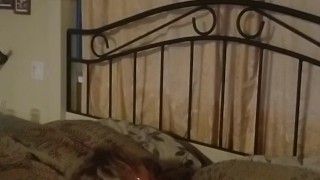 Milf fucks dildo from behind - pussies that grab