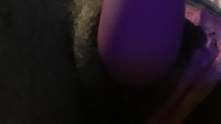 Ebony playing with pussy