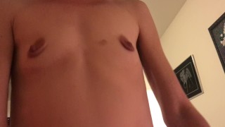 Wife and I playing with each other then POV cowgirl fuck with Creampie