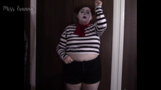 BBW Mime Striptease