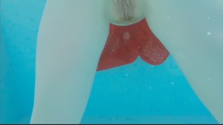 Caught a Mermaid Underwater and Fucked her Hairy Ginger Pussy to Creampie