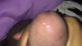 Handjob until He cums on her Hand