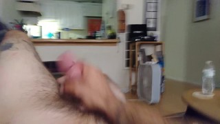 Stroking while the wife is out