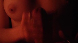 Handjob a big dick