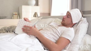 Nerdy Doctor Lexi Dona works his hard dick until he fucks her shaved pussy