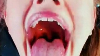 Amazing Teen Opens - Crazy slutty teen opens mouth, crosses, eyes, and gags on dildo. AMAZING!!  - Free Porn Videos - YouPorn