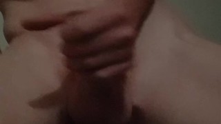 Fit Guy Jerks Off In Living Room and Shoots Big Load