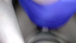 Tinder Milf w/ big tits tries to break my cock-hops up and down like a slut