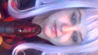 anime girl deep throat until she gags and cries