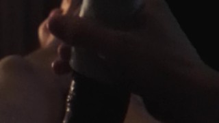 2 hours edging leads BWC to squirting cum eruption with cockring and Tenga egg !