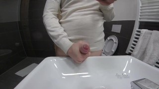 Jay lane having a quick play and cumming in the sink