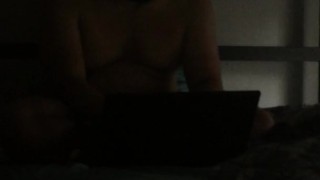 vlog #55 watching porn during the early morning while in bed and stroking