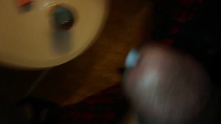 Sperm shot in a hole - handjob