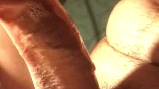 Sloppy cum eating with deep self suck...