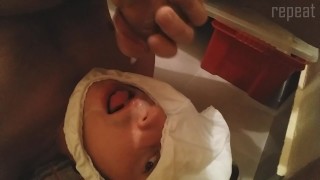 Self Facial & Cum Swallow - Young Guy Cums in His Own Mouth