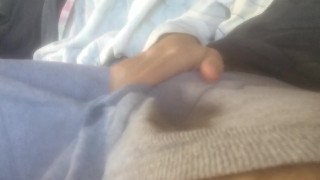 Hairy twink makes a load of cum