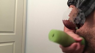 Sleeve fap’n cumshot