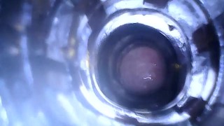 Cumming inside my fleshlight (internal view)