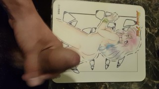 Cummin on hentai mousepad