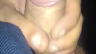 Masturb big dick in car