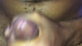 Jamaican stud with bbc masturbates and cum