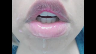 Seductive Mouth and Tongue Tease