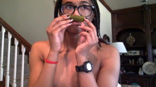 Tranny eats pickles