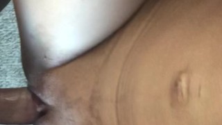 Quickie fuck right before going to work. 3 minute wife fuck POV