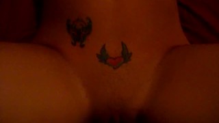 Tatooed Chic with Big Tits Slow Fucks My Big Dick