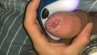 Big Cock edging with Vibrator