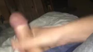 Straight guy Jacking off pretty dick & cumming for you!