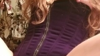 Milf loves her dildo machine -
