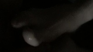 Using my feet to jerk my buds cock