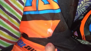 EGLAN PLAY IN MOTOCROSS SUIT