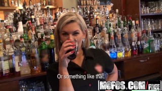 Mofos - Slutty barmaid Rihanna Samuel gets fucked in backroom