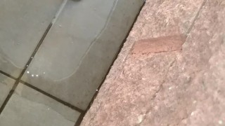 so much piss on the balcony